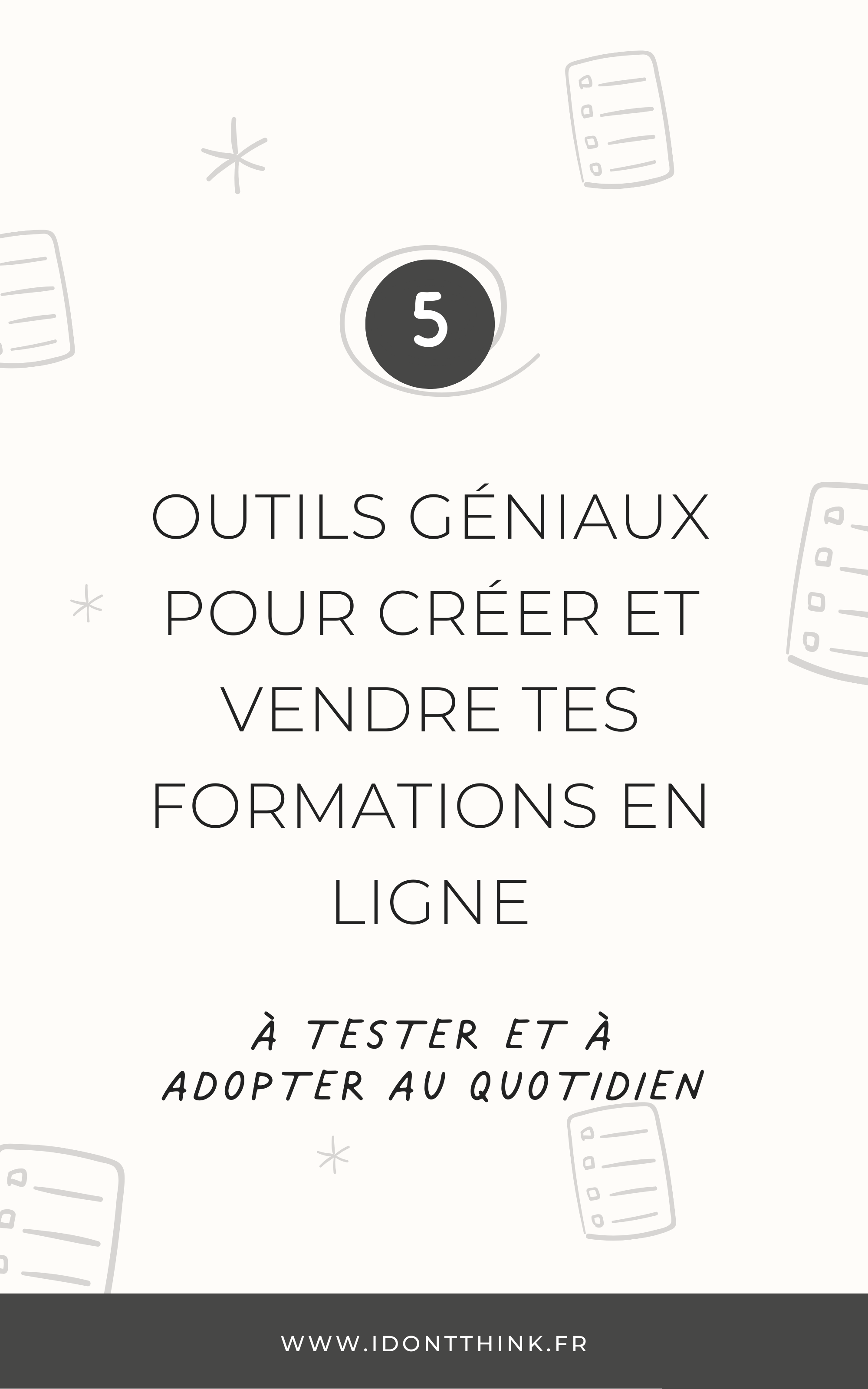 5 outils pour formateur en ligne